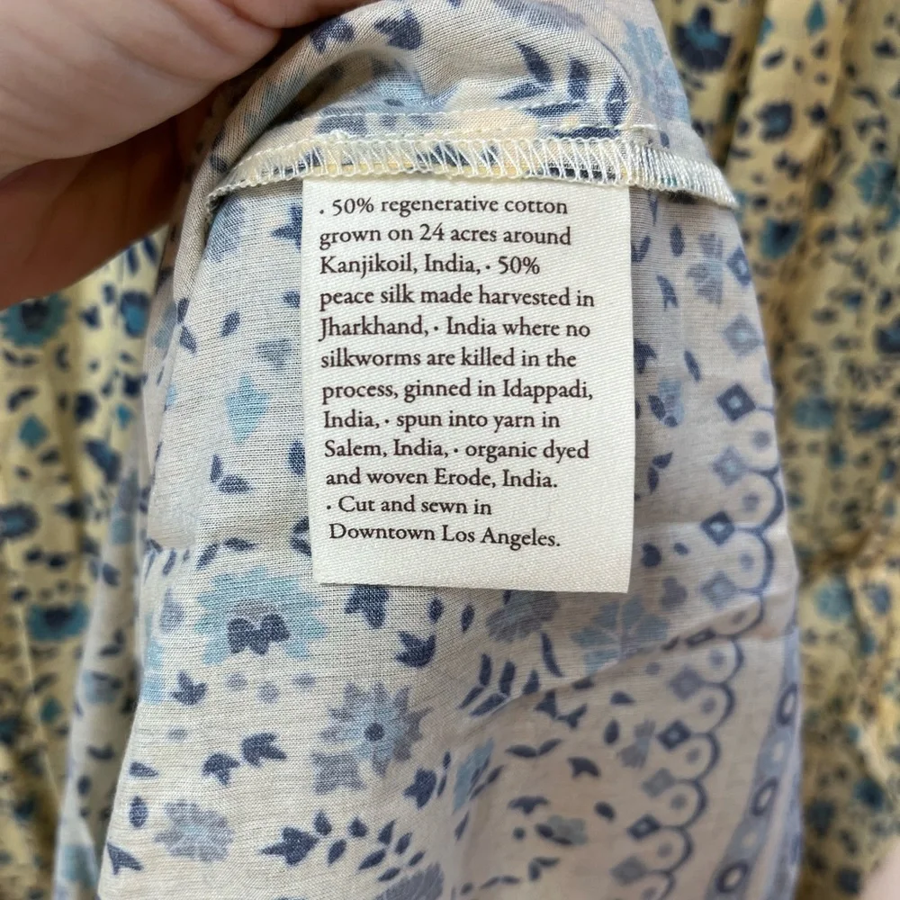 Christy Dawn Silk/Cotton Basil Dress - Picture 5 of 9
